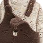 Voir la diapositive 3 : Petit Béguin Ensemble salopette bébé en sherpa et t-shirt Cracotte