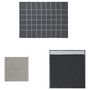 Voir la diapositive 2 : VIDAXL Ensemble de serviettes 12 pcs gris coton