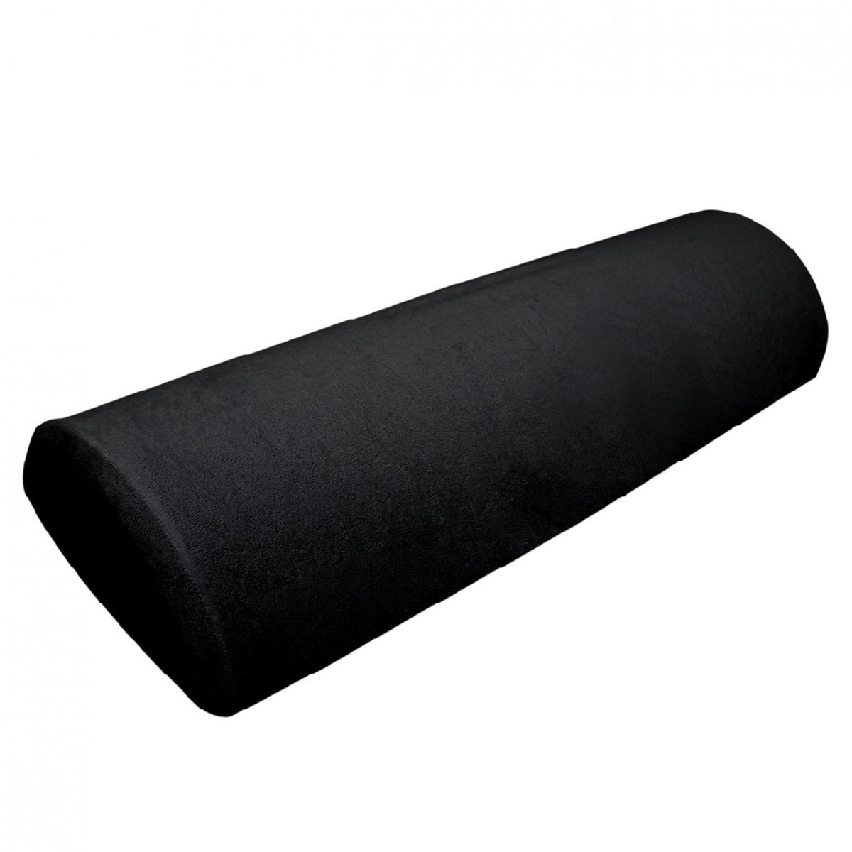 VIVEZEN Drap housse de protection en éponge pour coussin demi-rond 66 cm x 22 cm x 12 cm de table de massage - Noir