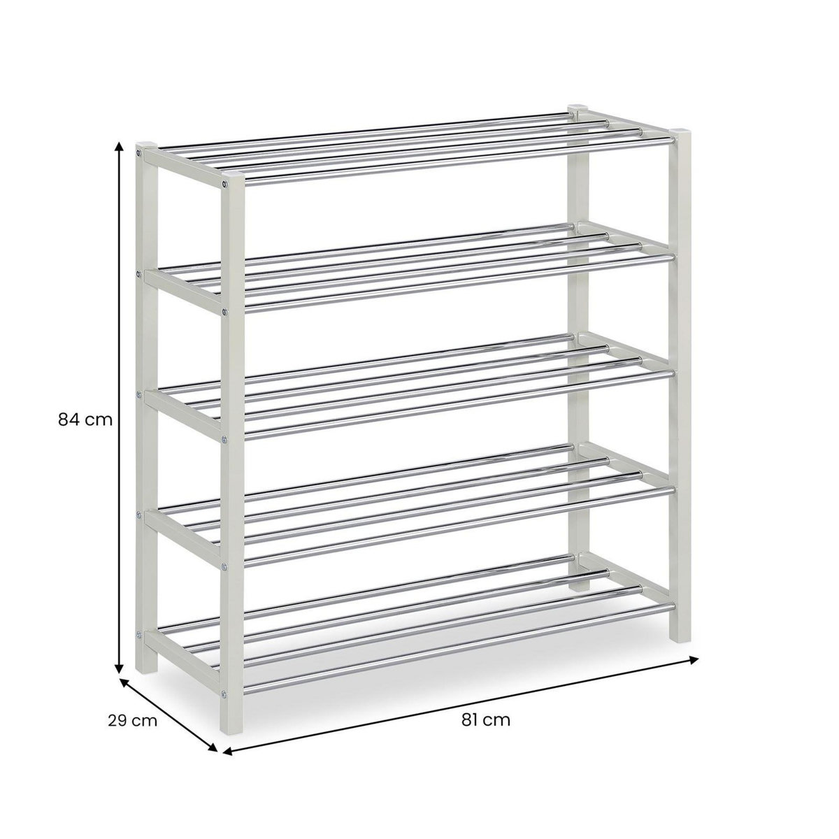 IDIMEX Etagère à chaussures DUBLIN, 5 niveaux