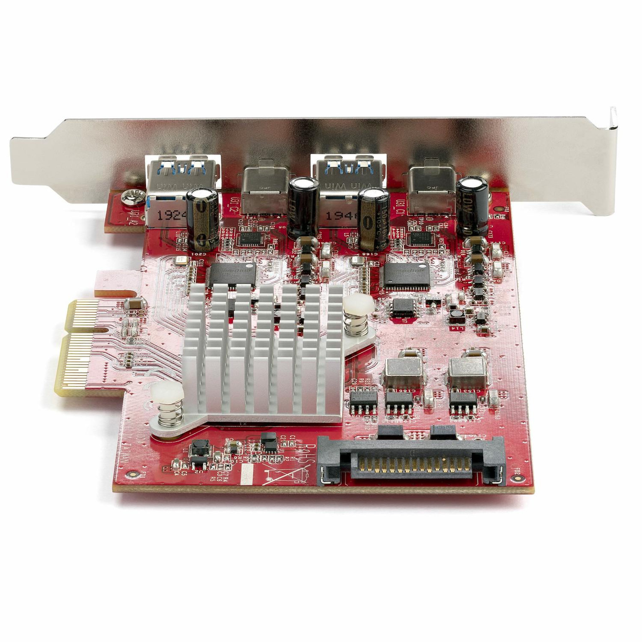 Voir la diapositive 3 : Startech Startech.com carte pci express usb 4 ports - carte d'extension pcie usb 10gbps avec 2 controlleurs - 2x usb-c & 2x usb-a (usb 3.2 gen 2) - carte pci-e usb/usb-c - full profile