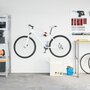 Voir la diapositive 3 : VIDAXL Support mural pour réparation de vélo pliable rouge et noir