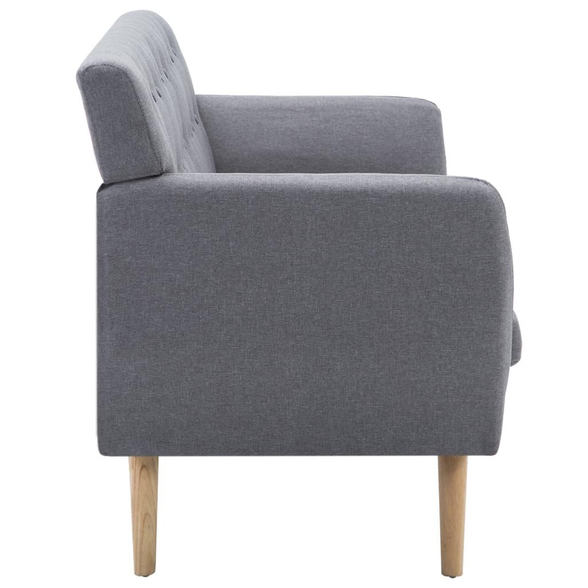 Voir la diapositive 4 : VIDAXL Canape a 3 places revetement en tissu 172x70x82 cm gris clair