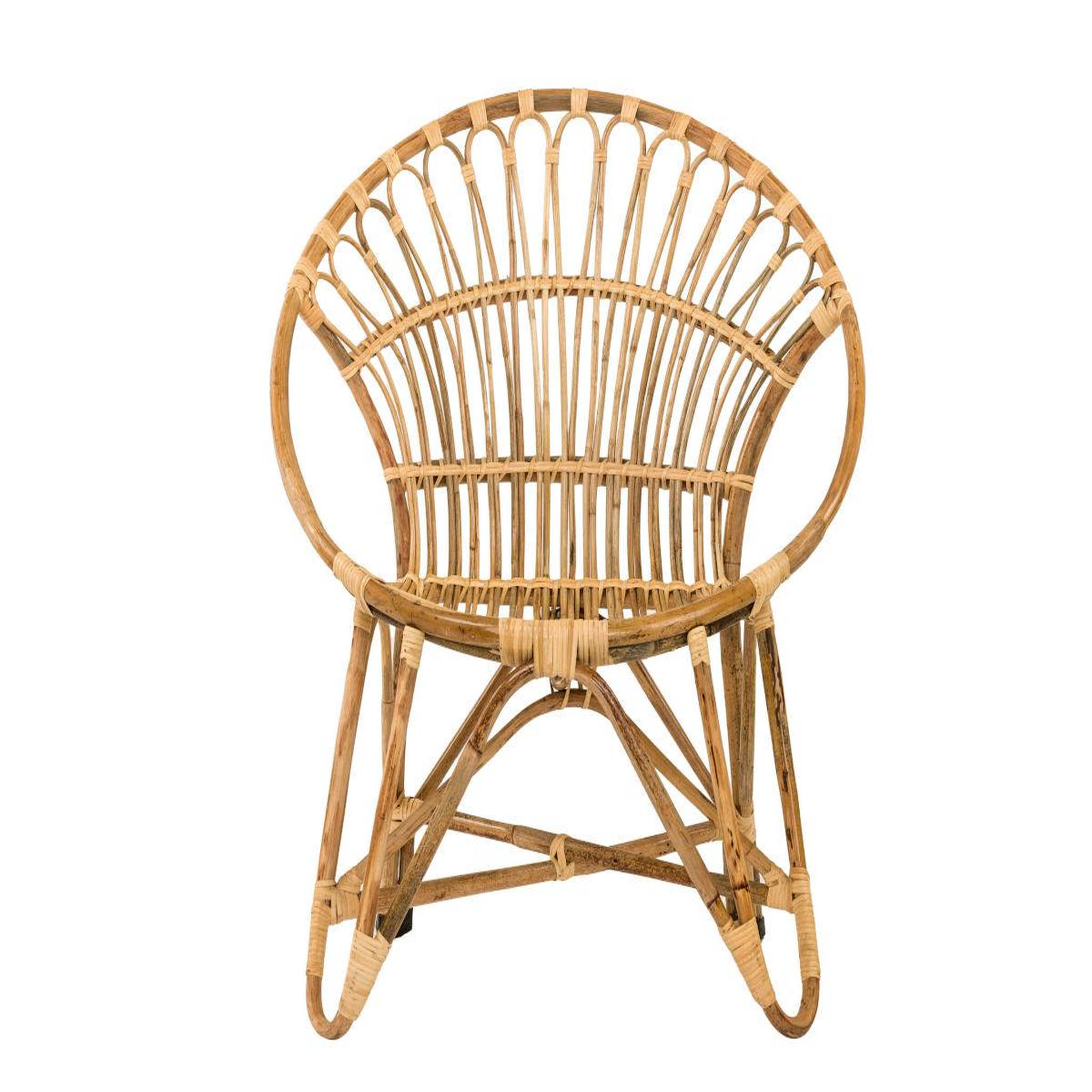Voir la diapositive 3 : Jardiline Fauteuil de jardin rond en rotin tressée - jardiline