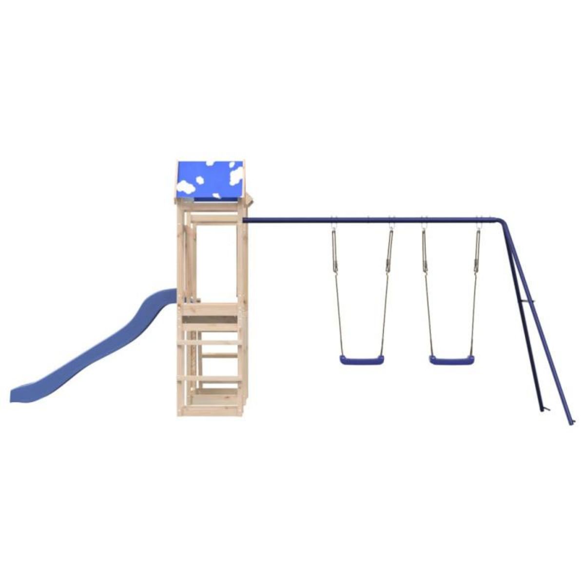 VIDAXL Aire de jeux d extérieur bois de pin massif