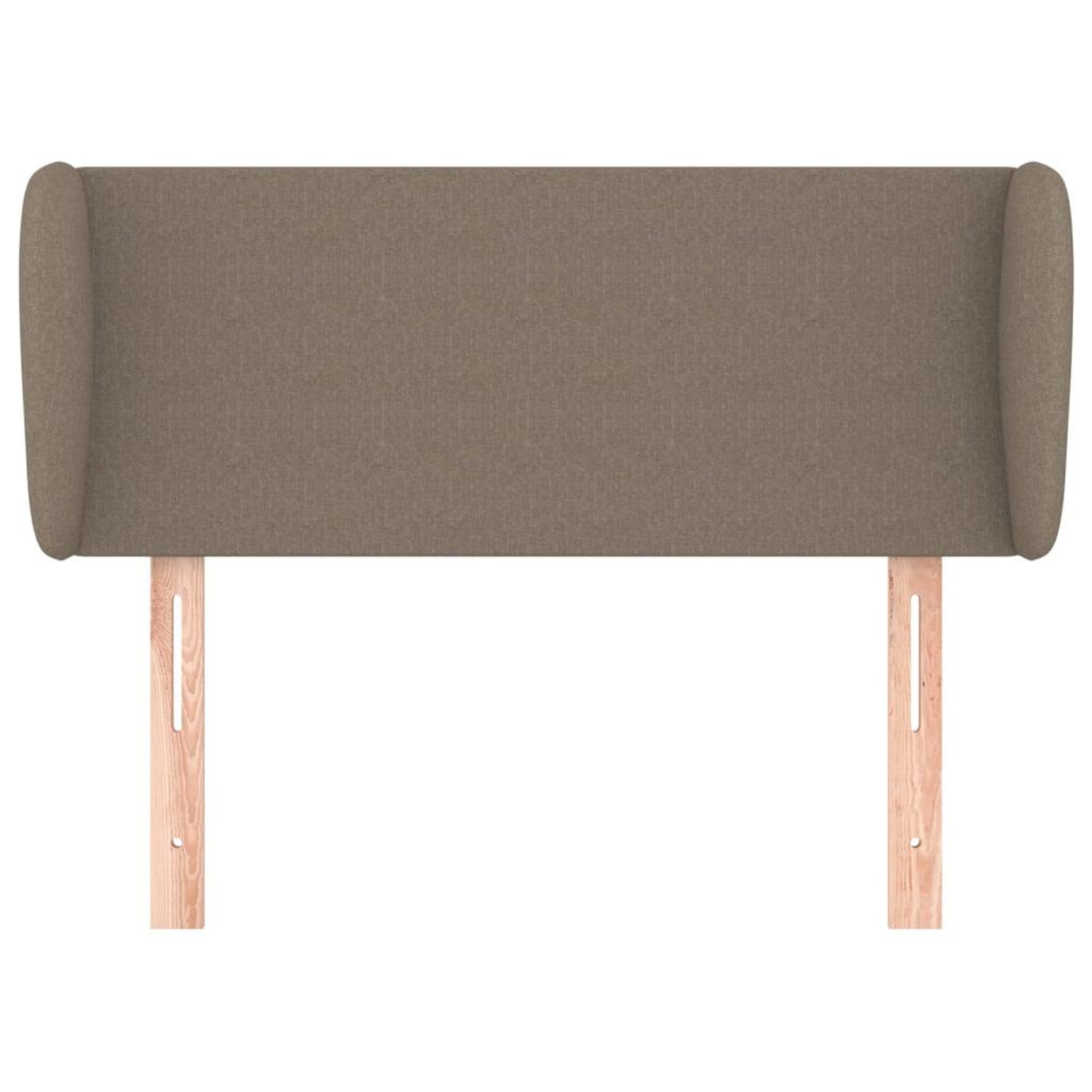 Voir la diapositive 3 : VIDAXL Tete de lit avec oreilles Taupe 93x23x78/88 cm Tissu