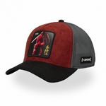 CAPSLAB Casquette trucker premium avec filet Assassin's Creed Naoe. Coloris disponibles : Marron