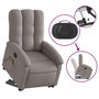 Voir la diapositive 5 : VIDAXL Fauteuil inclinable de massage Taupe Tissu