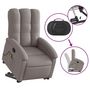 Voir la diapositive 5 : VIDAXL Fauteuil inclinable de massage Taupe Tissu