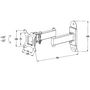 Voir la diapositive 4 : tectake Support mural TV 10 - 26  orientable et inclinable