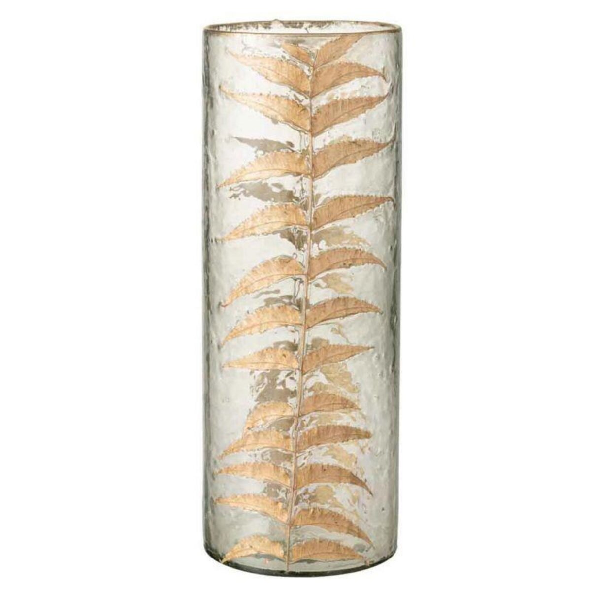 Paris Prix Vase Design en Verre  Golden Leaf  42cm Or