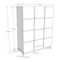 Voir la diapositive 3 : Vipack Armoire eva 3 portes blanc