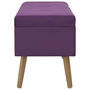 Voir la diapositive 4 : VIDAXL Banc avec compartiment de rangement 80 cm Violet Velours