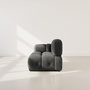 Voir la diapositive 6 : LISA DESIGN Grace - module d'assise gauche en velours texturé