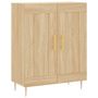 Voir la diapositive 2 : VIDAXL Buffet chene sonoma 69,5x34x90 cm bois d'ingenierie