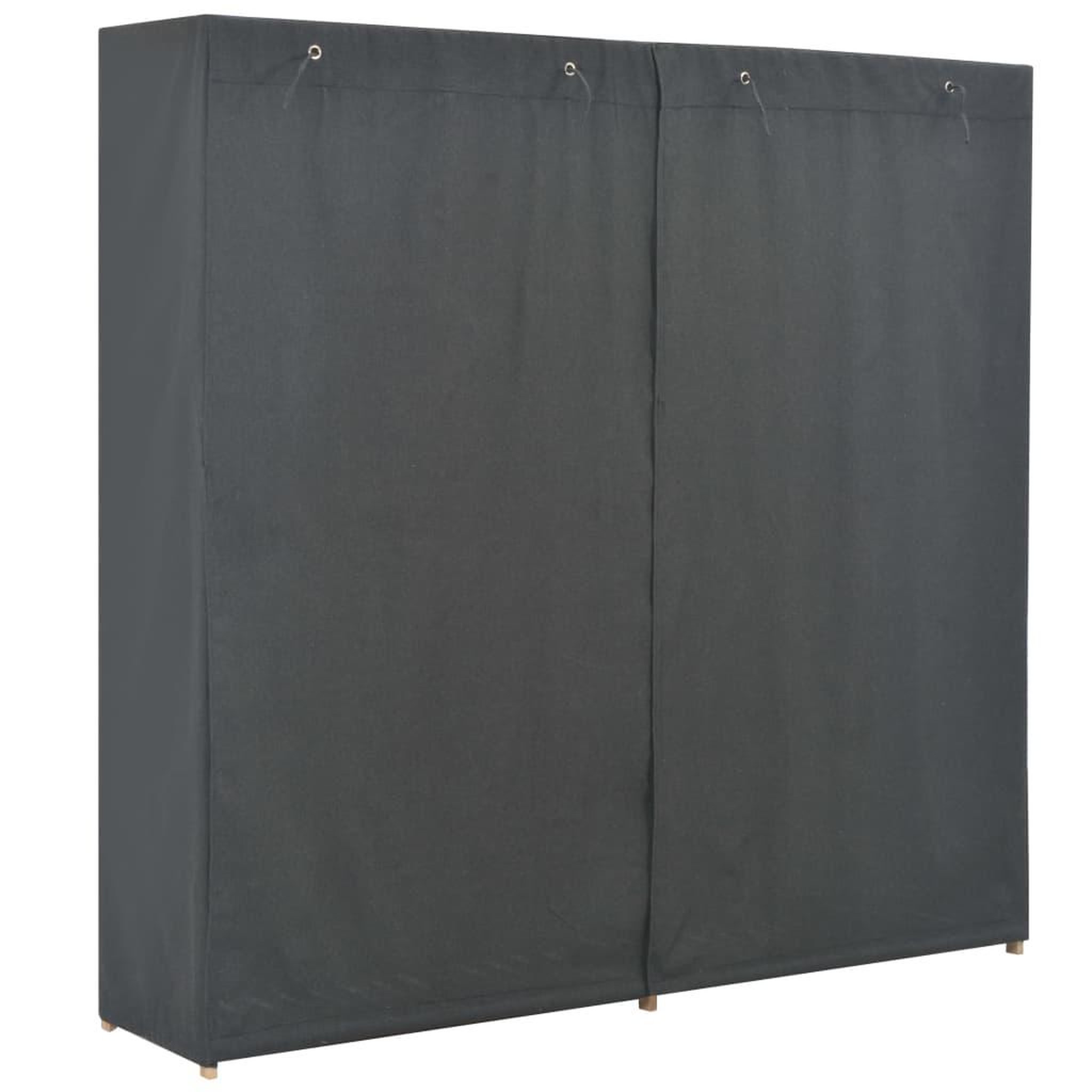 Voir la diapositive 3 : VIDAXL Garde-robe Gris 173x40x170 cm Tissu