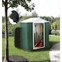 Voir la diapositive 2 : Habitat et Jardin Abri de jardin métal -  Rosas   -  2,71 m² avec gouttière - Vert