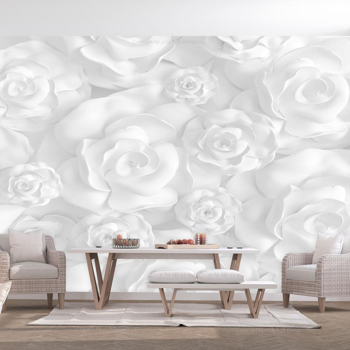 Paris Prix Papier Peint  Plaster Flowers
