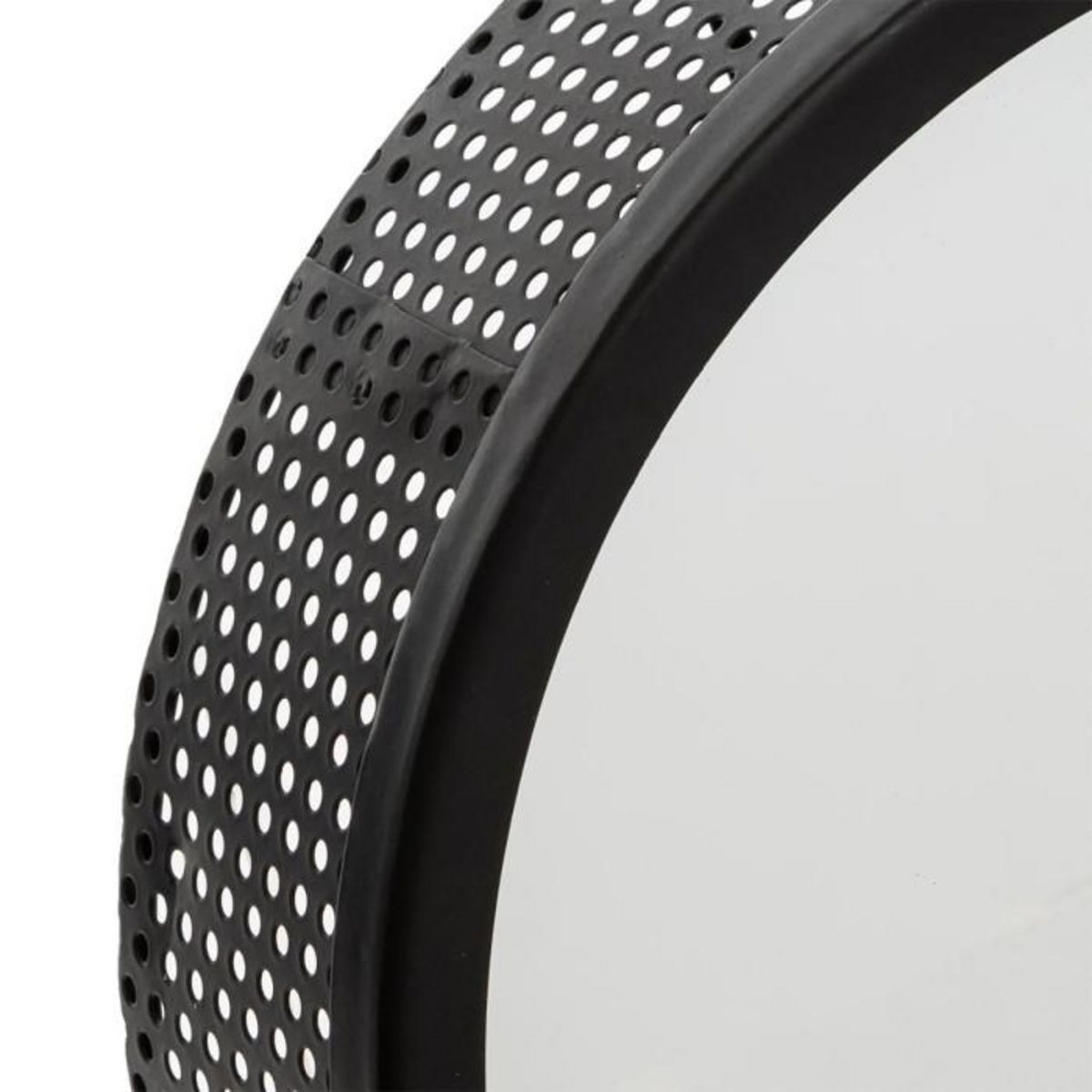 ATMOSPHERA Lot de 3 Miroirs Muraux Design  Mona  30cm Noir