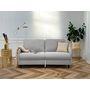 Voir la diapositive 2 : BEST MOBILIER Cosmos - canapé 3 places convertible express couchage quotidien 140 cm matelas 11 cm en tissu