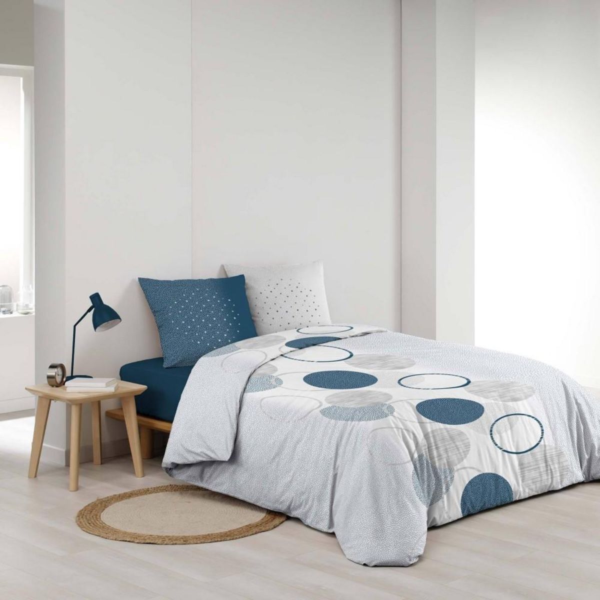 Douceur d'Intérieur Housse de couette 260x240 + 2 taies Voie lactée coton