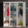 Voir la diapositive 2 : Paris Prix Armoire 3 Portes  Robin  204cm Blanc