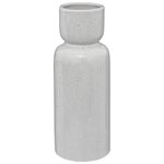 ATMOSPHERA Vase Design en Grès  Réactive  30cm Blanc