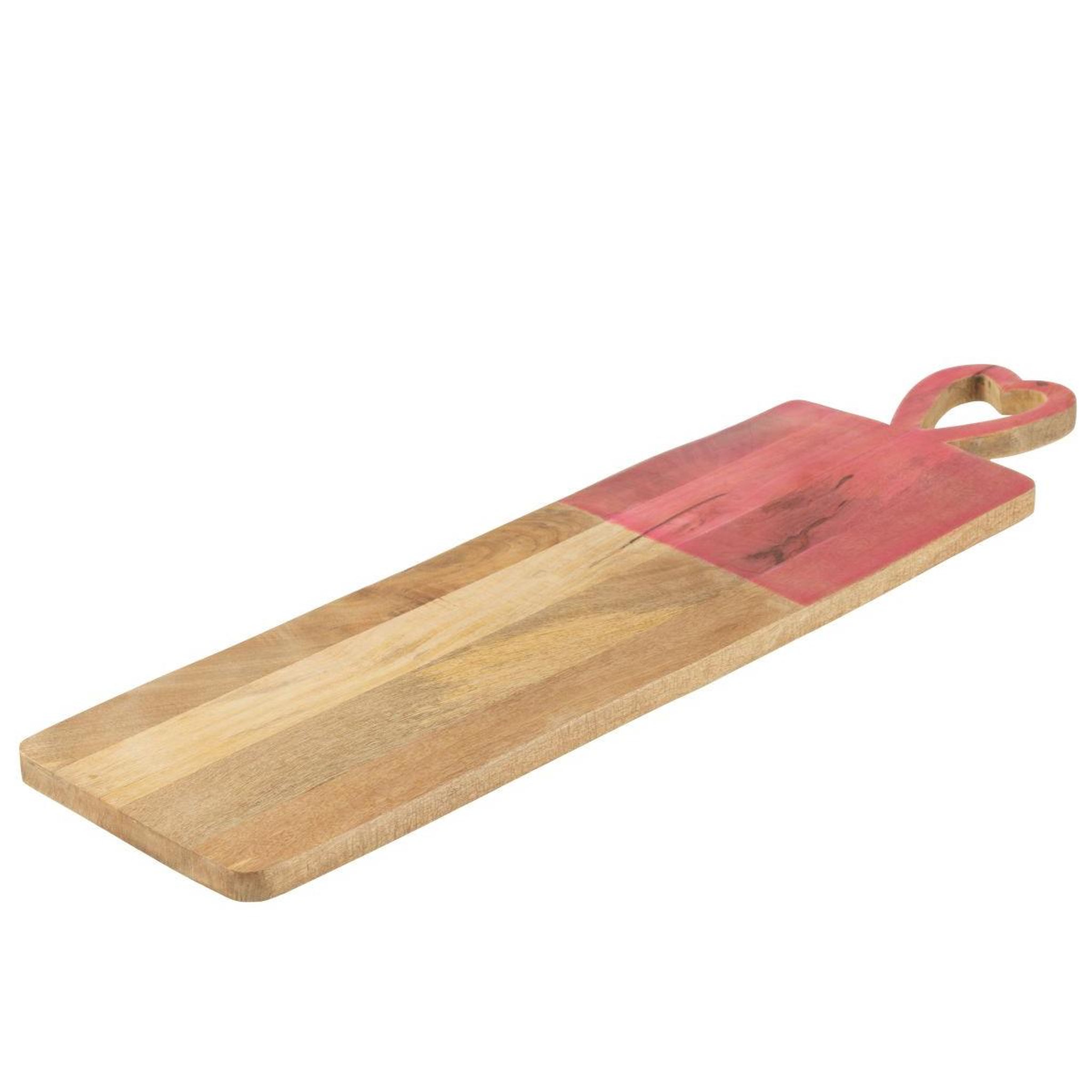 Voir la diapositive 3 : J-LINE Planche de présentation en bois  freddy  74cm rose