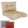 Voir la diapositive 1 : LINXOR Kit de coussins pour salon de jardin capitonnés - 60 x 60 cm