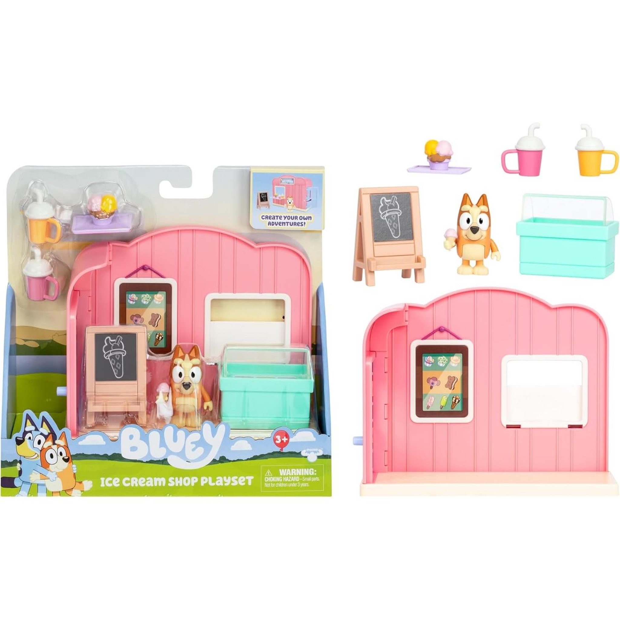 Voir la diapositive 2 : MOOSE TOYS BlueY Mini set de jeu - Magasin de glaces