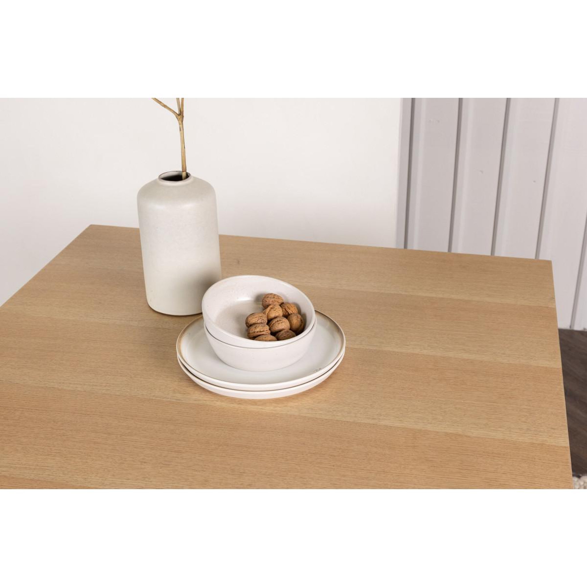 Voir la diapositive 6 : Paris Prix Table à manger design  leo  100cm naturel