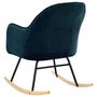 Voir la diapositive 5 : VIDAXL Chaise à bascule Bleu Velours