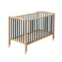 Voir la diapositive 3 : COMBELLE Lit Arthur 60x120 avec roulettes - Design Hybride Kaki pour Bébé