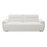 Paris Prix Canapé Convertible 3 Places Bouclette  Trey  223cm Crème