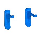 CENTRALE BRICO Lot de 16 crochets pour panneau mural jaune, l.15.6 x H.3.6 x P.5.1 cm