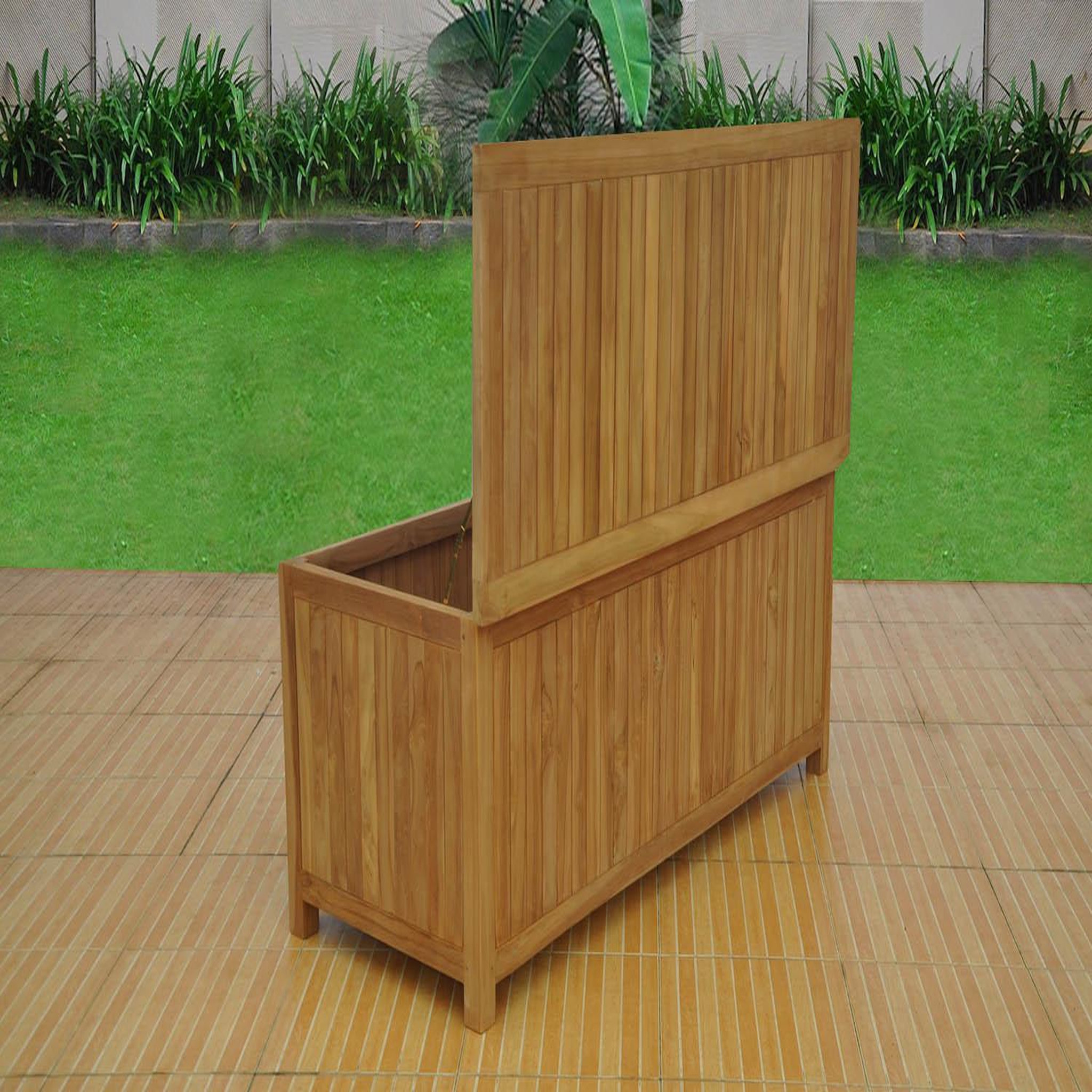 Voir la diapositive 5 : CONCEPT USINE Coffre de rangement teck KOTAK