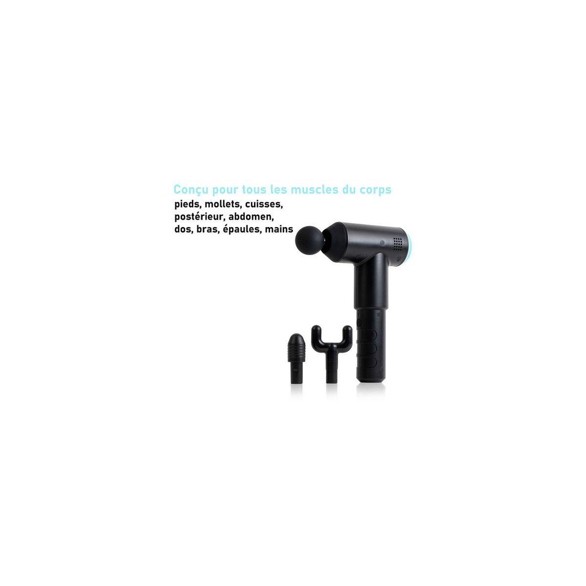 Voir la diapositive 5 : HOMEDICS Pistolet de massage par percussion PMG-200