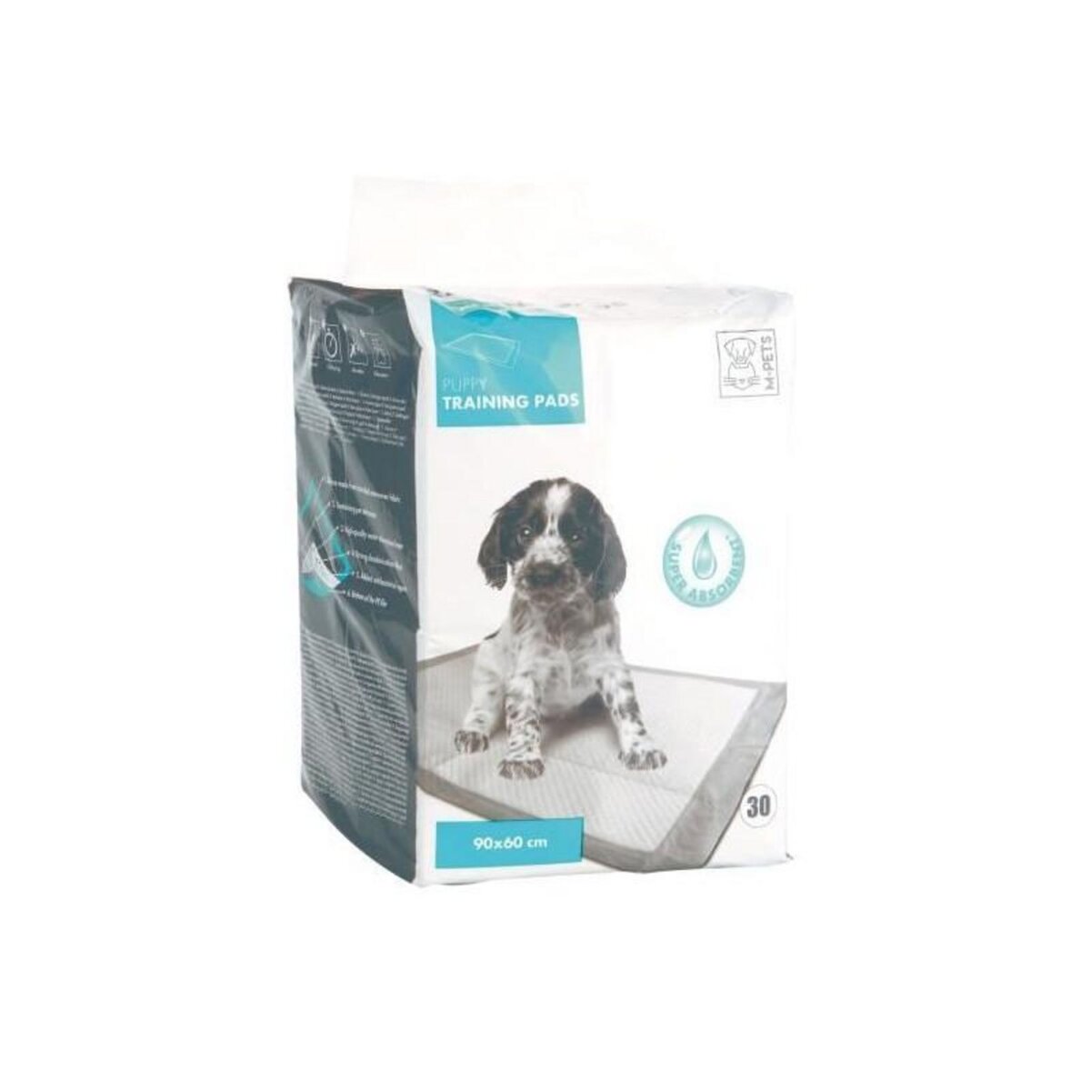 M PETS MPETS Tapis éducateur PUPPY TRAINING PADS - Pour chiot - 30pcs - Blanc