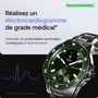 Voir la diapositive 2 : WITHINGS Montre santé Scanwatch Nova verte