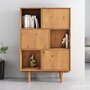 Voir la diapositive 2 : IDIMEX Buffet haut SIMONA H 139 cm en bois massif