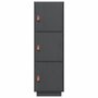 Voir la diapositive 5 : VIDAXL Buffet haut Gris 34x40x108,5 cm Bois massif de pin