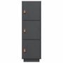 Voir la diapositive 5 : VIDAXL Buffet haut Gris 34x40x108,5 cm Bois massif de pin