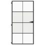 Voir la diapositive 3 : VIDAXL Porte interieure mince noir verre trempe aluminium