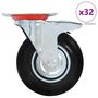 Voir la diapositive 1 : VIDAXL 32 pcs Roulettes pivotantes 125 mm