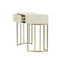 Voir la diapositive 3 : Paris Prix Console Design Effet Marbre  Sharon  100cm Blanc & Or