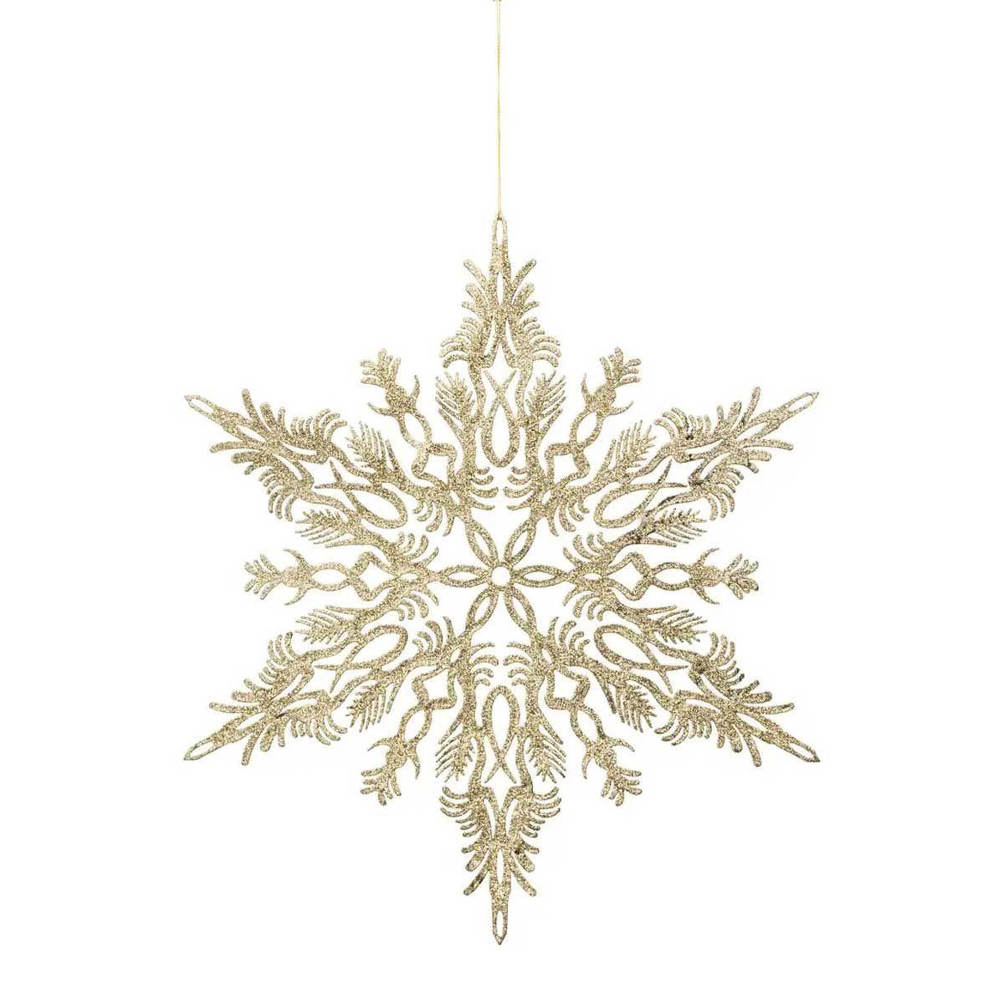 ATMOSPHERA Sujet de noël  flocon arabesque  35cm or