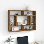 VIDAXL Etagere murale Chene fume 75x16x55 cm Bois d'ingenierie
