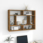 Voir la diapositive 1 : VIDAXL Etagere murale Chene fume 75x16x55 cm Bois d'ingenierie