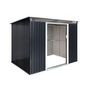 Voir la diapositive 3 : SWEEEK Abri de jardin en métal couleur anthracite 4.85m² avec puits de lumière - AUDOMAROIS-
