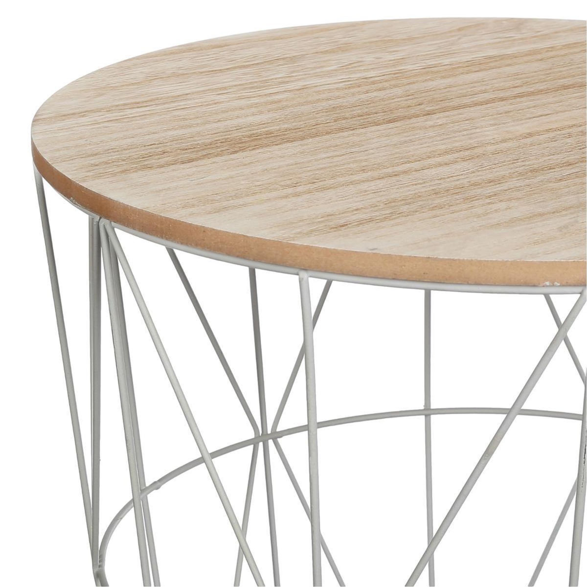 ATMOSPHERA Table d'Appoint Design  Kumi  41cm Gris
